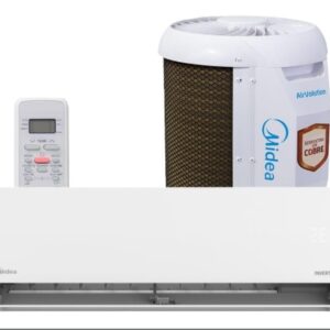 Ar-condicionado Midea AirVolution Lite 12.000 BTU/h Inverter Frio 220 V R32, com tecnologia Inverter, serpentina de cobre e recursos de conforto e proteção da linha Lite. Consulte disponibilidade, instalação e orçamento com a Smart Rio.