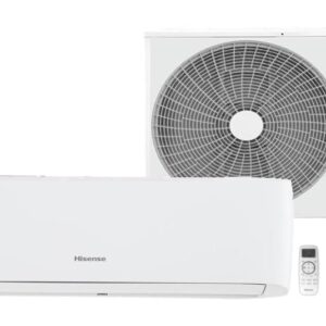 Ar-condicionado Hisense Eco Plus Inverter 9.000 BTU/h Frio 220 V R32, Classe A, tecnologia Inverter, funções Smart, I Feel, Sleep e Super, controle remoto e refrigerante R32. Consulte a Smart Rio.