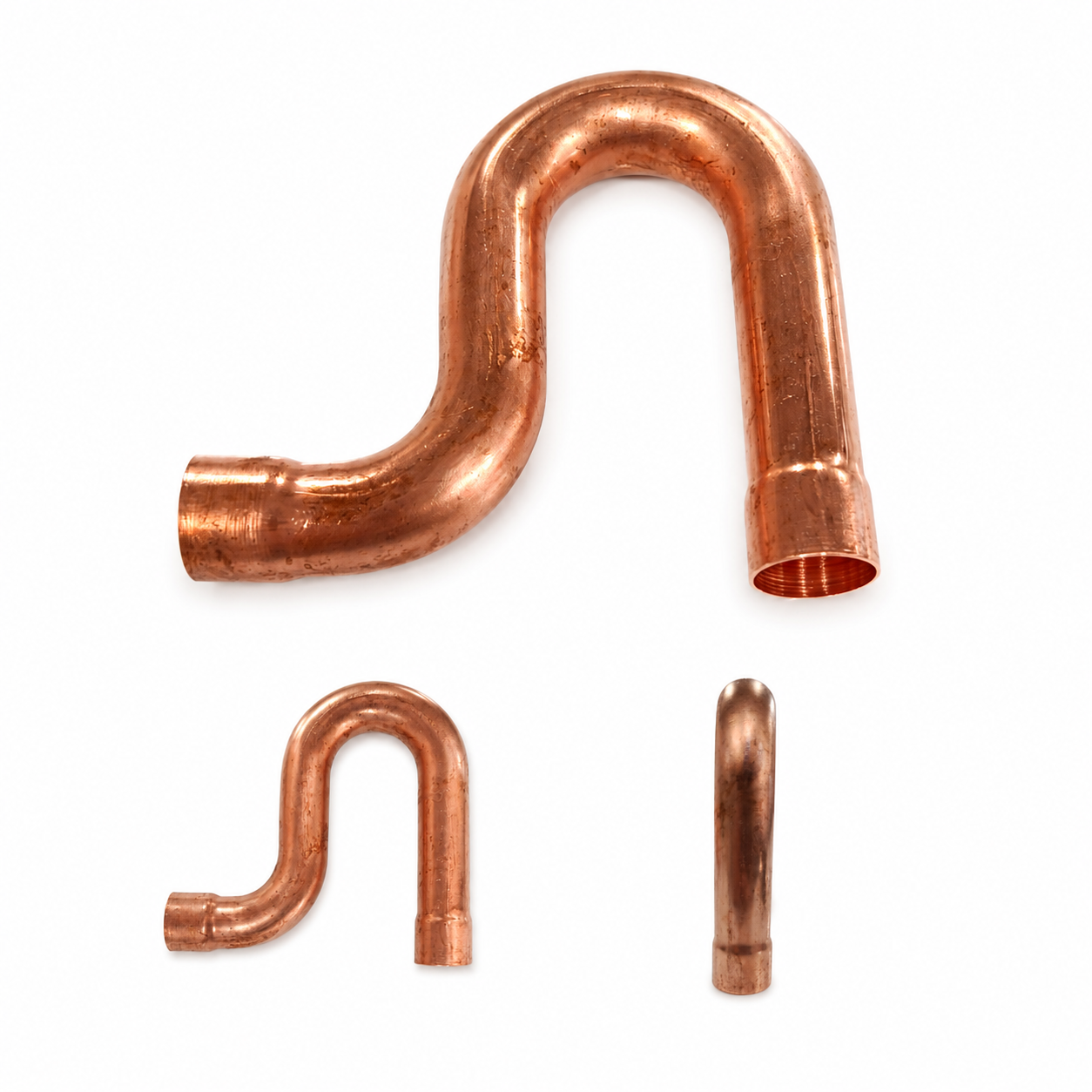 Sifão de Cobre 7/8 x 1/32 AB Artefatos do Brasil para aplicação em linhas frigorígenas e tubulações de sistemas de climatização e refrigeração, disponível na Grupo Smart Rio.