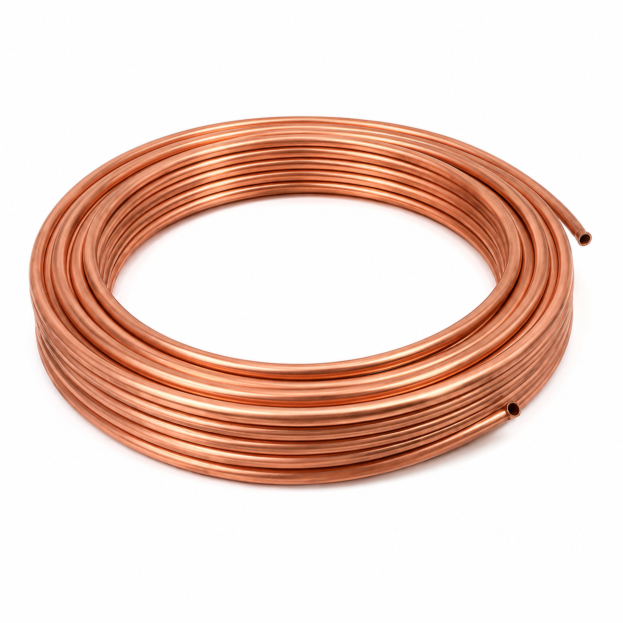 Tubo de Cobre 1/2 em Bobina Flexível para execução de linhas frigorígenas em sistemas de refrigeração e climatização, comercializado pela Grupo Smart Rio.