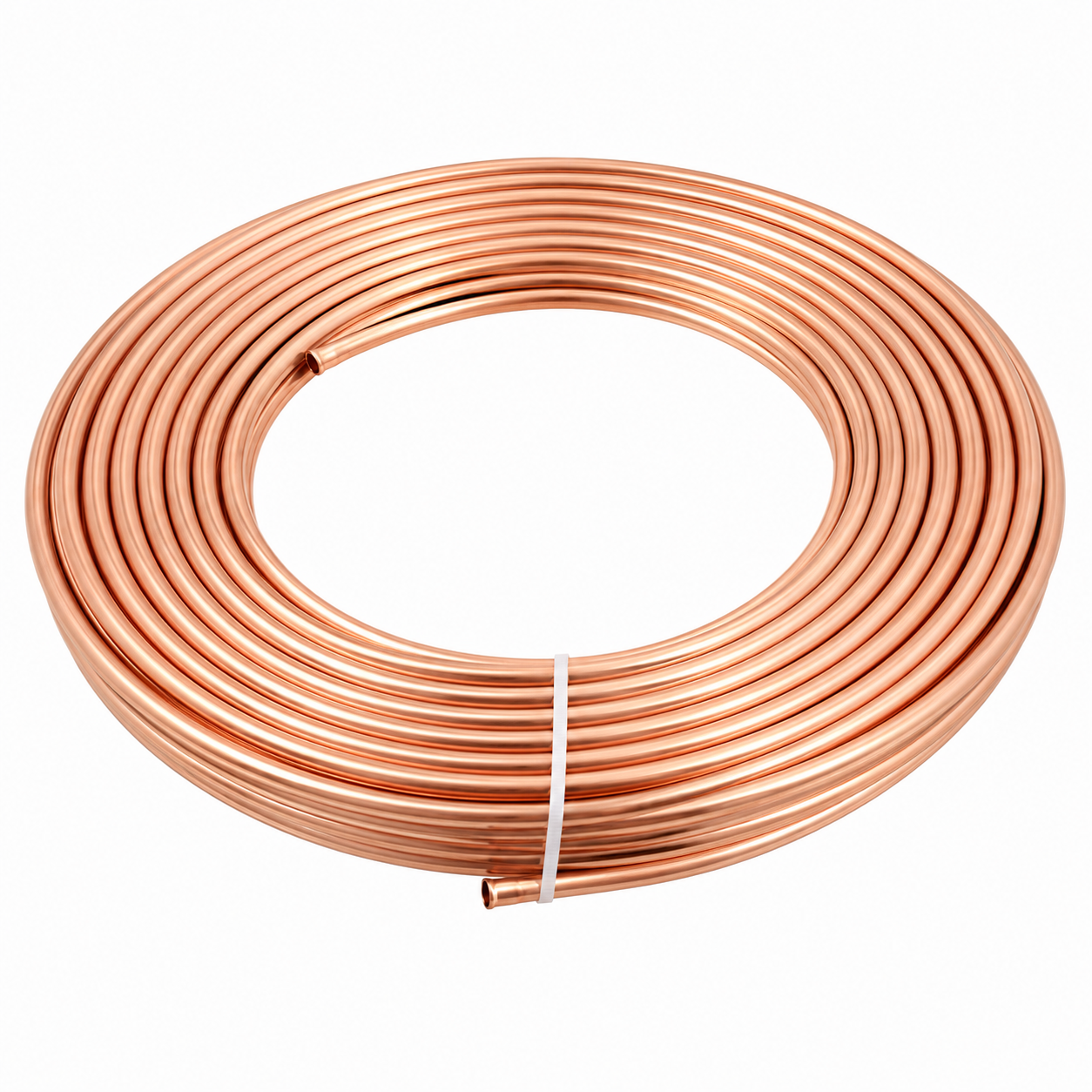 Tubo de Cobre 3/16 em Bobina Flexível para execução de tubulações técnicas em sistemas de refrigeração e climatização, comercializado pela Grupo Smart Rio.