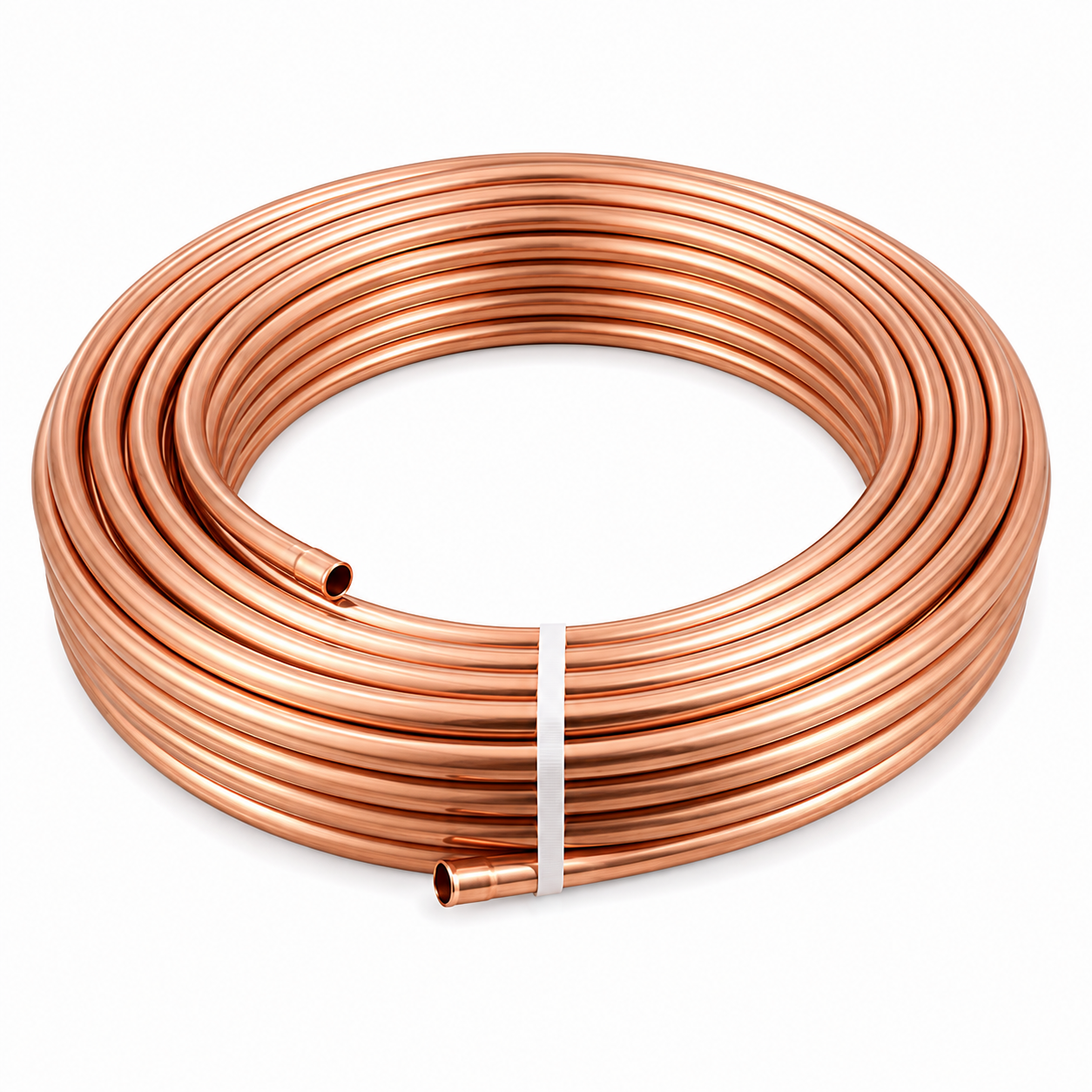 Tubo de Cobre 3/8 em Bobina Flexível para execução de linhas frigorígenas em sistemas de refrigeração e climatização, comercializado pela Grupo Smart Rio.