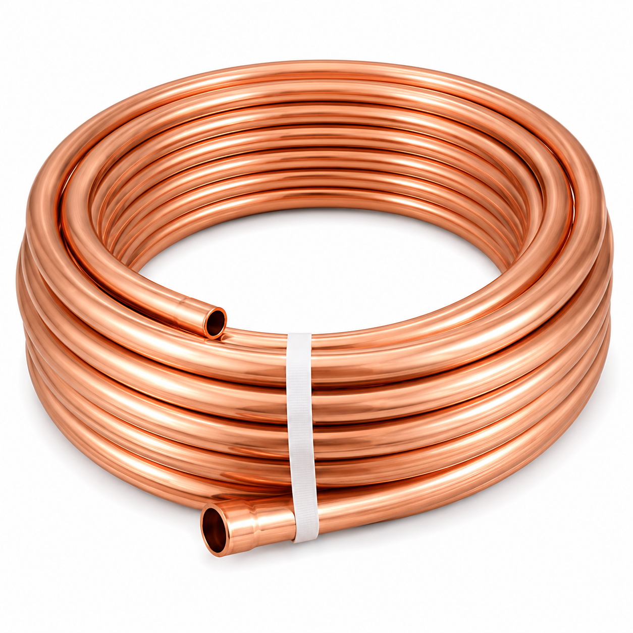 Tubo de Cobre 5/8 em Bobina Flexível para execução de linhas frigorígenas em sistemas de refrigeração e climatização, comercializado pela Grupo Smart Rio.
